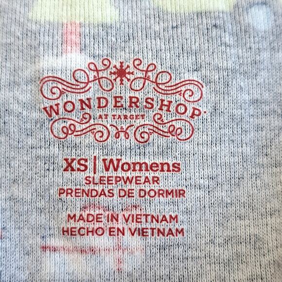 Wondershop Christmas RV/Camping Print Blue Pajama Set Women's XS - Picture 7 of 7